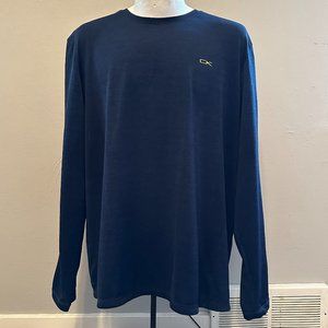 Calvin Klien Men's Long Sleeve Performance Wear in Navy Blue Size XL